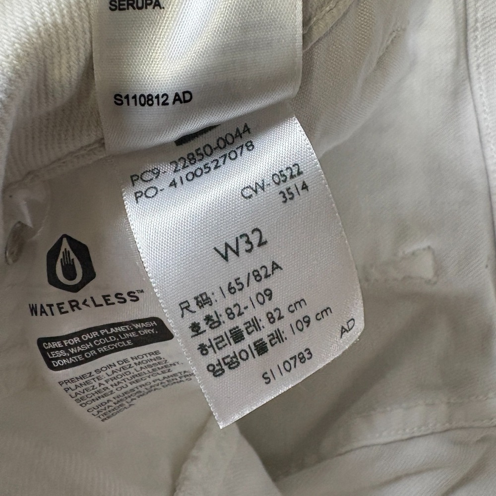 Levi Strauss & Co 721 Skinny Ankle Jeans Womens 33x25.5 White Denim High Rise - Picture 5 of 12